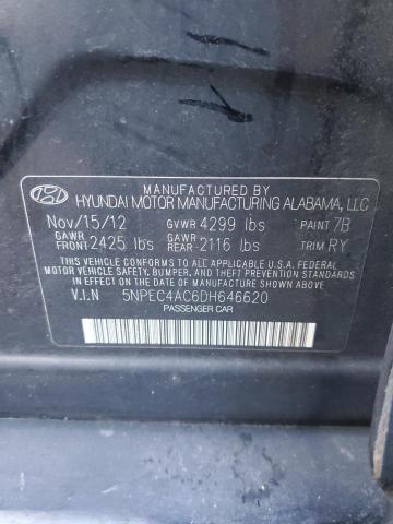 Photo 11 VIN: 5NPEC4AC6DH646620 - HYUNDAI SONATA 