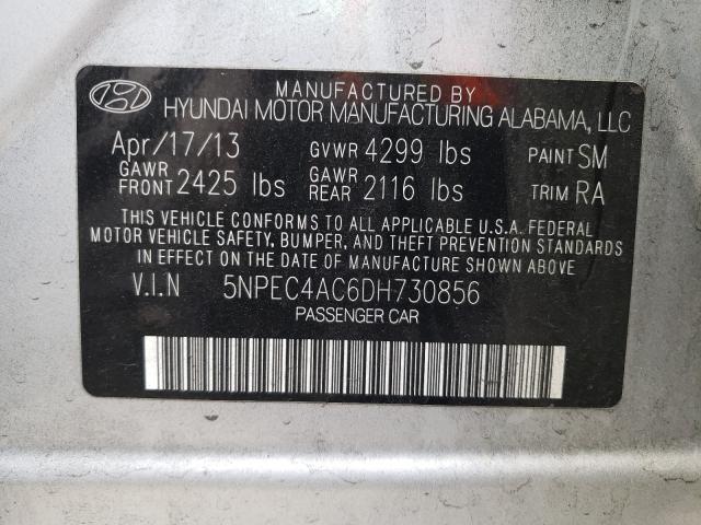 Photo 9 VIN: 5NPEC4AC6DH730856 - HYUNDAI SONATA SE 