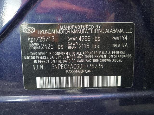 Photo 11 VIN: 5NPEC4AC6DH736236 - HYUNDAI SONATA 