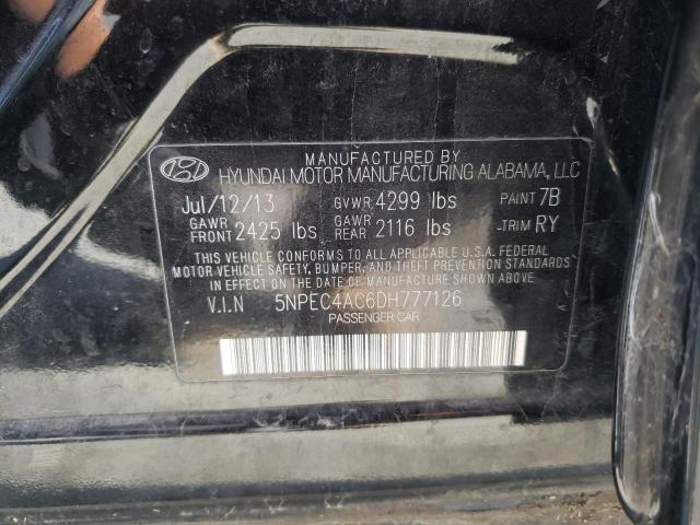 Photo 9 VIN: 5NPEC4AC6DH777126 - HYUNDAI SONATA SE 