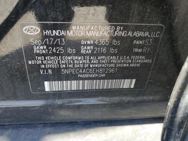 Photo 11 VIN: 5NPEC4AC6EH812961 - HYUNDAI SONATA 