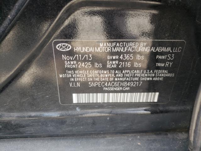 Photo 9 VIN: 5NPEC4AC6EH849217 - HYUNDAI SONATA SE 