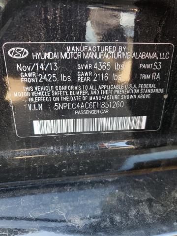 Photo 12 VIN: 5NPEC4AC6EH851260 - HYUNDAI SONATA 