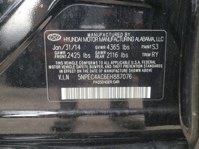 Photo 9 VIN: 5NPEC4AC6EH887076 - HYUNDAI SONATA SE 