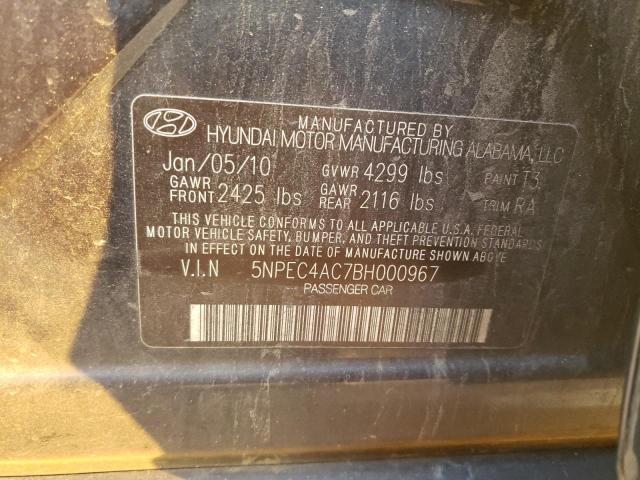 Photo 12 VIN: 5NPEC4AC7BH000967 - HYUNDAI SONATA 