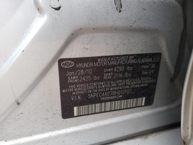 Photo 9 VIN: 5NPEC4AC7BH010107 - HYUNDAI SONATA SE 