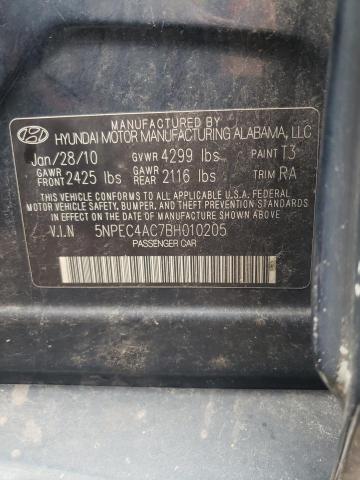 Photo 11 VIN: 5NPEC4AC7BH010205 - HYUNDAI SONATA 