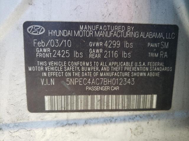 Photo 11 VIN: 5NPEC4AC7BH012343 - HYUNDAI SONATA SE 