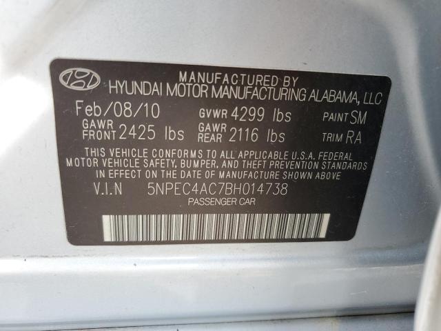 Photo 9 VIN: 5NPEC4AC7BH014738 - HYUNDAI SONATA SE 