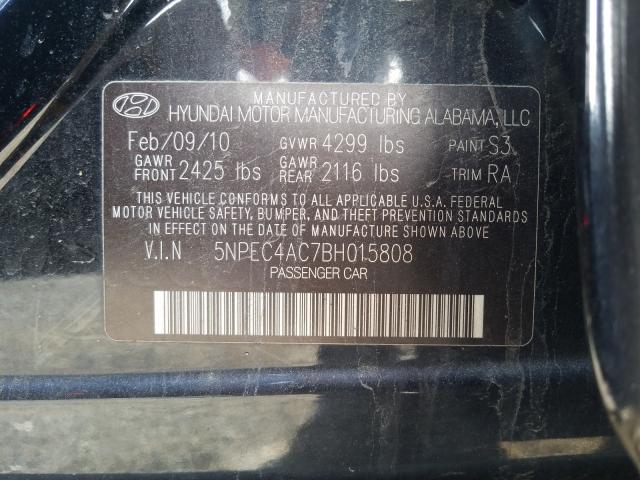 Photo 9 VIN: 5NPEC4AC7BH015808 - HYUNDAI SONATA SE 