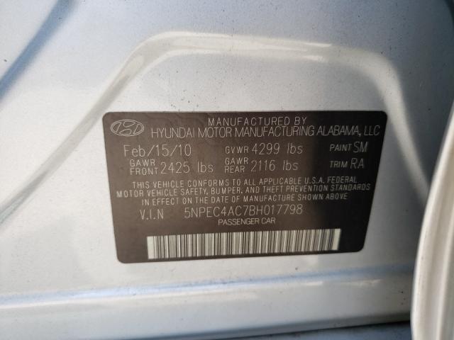 Photo 9 VIN: 5NPEC4AC7BH017798 - HYUNDAI SONATA SE 