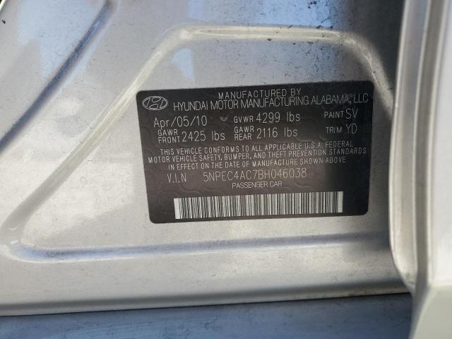 Photo 12 VIN: 5NPEC4AC7BH046038 - HYUNDAI SONATA SE 