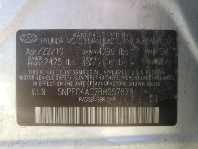 Photo 9 VIN: 5NPEC4AC7BH057878 - HYUNDAI SONATA SE 