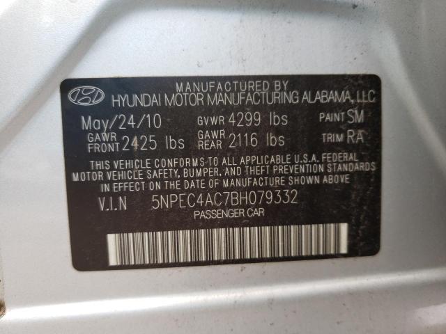 Photo 9 VIN: 5NPEC4AC7BH079332 - HYUNDAI SONATA SE 