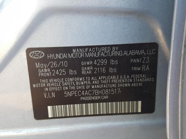 Photo 9 VIN: 5NPEC4AC7BH081517 - HYUNDAI SONATA SE 