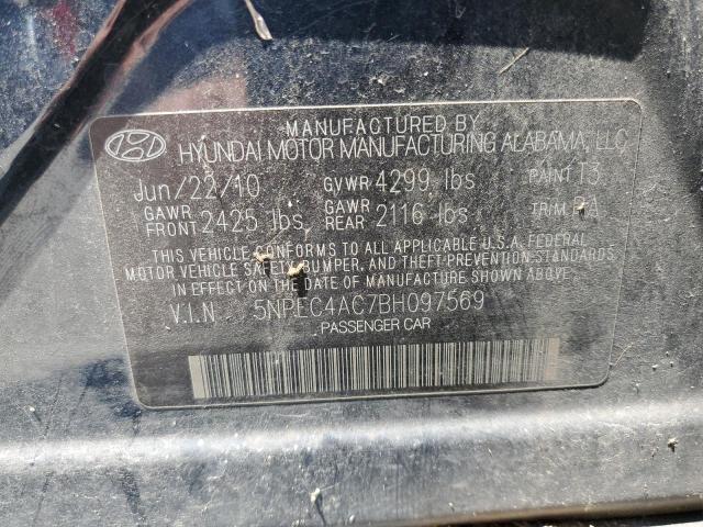 Photo 9 VIN: 5NPEC4AC7BH097569 - HYUNDAI SONATA SE 