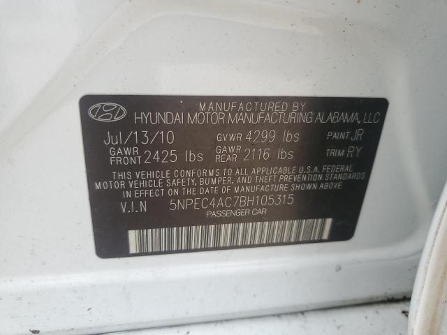 Photo 12 VIN: 5NPEC4AC7BH105315 - HYUNDAI SONATA SE 