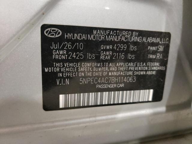 Photo 9 VIN: 5NPEC4AC7BH114063 - HYUNDAI SONATA SE 