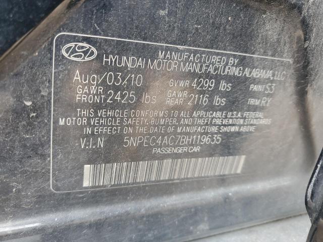 Photo 11 VIN: 5NPEC4AC7BH119635 - HYUNDAI SONATA SE 