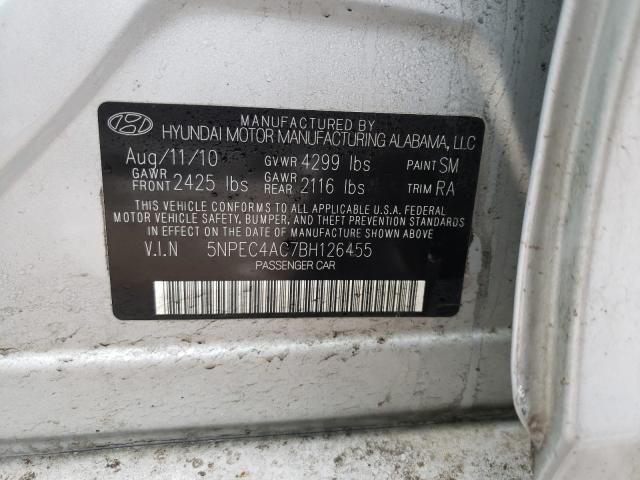 Photo 9 VIN: 5NPEC4AC7BH126455 - HYUNDAI SONATA SE 