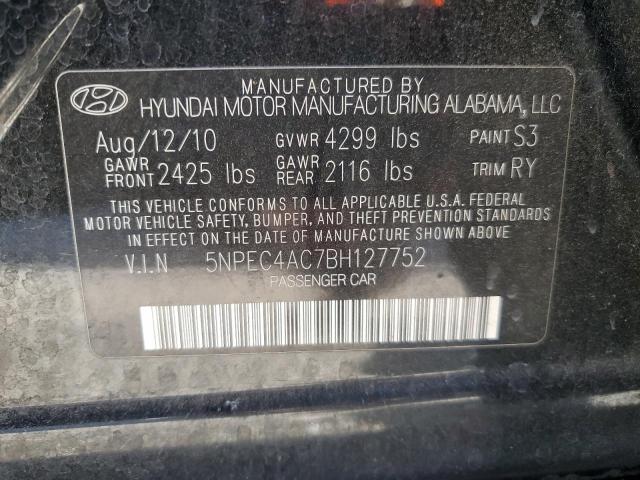 Photo 11 VIN: 5NPEC4AC7BH127752 - HYUNDAI SONATA SE 