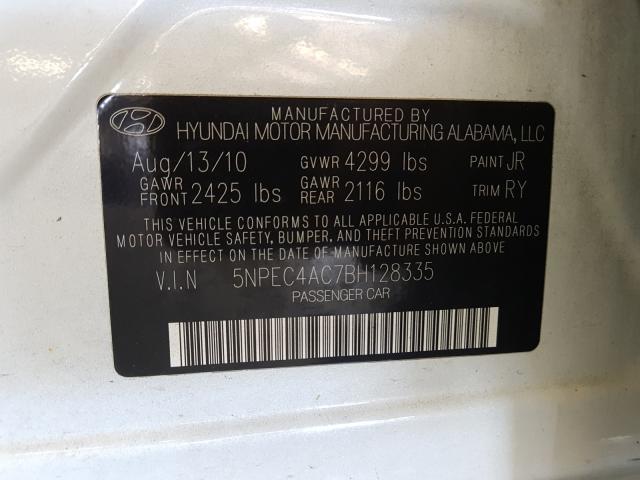 Photo 9 VIN: 5NPEC4AC7BH128335 - HYUNDAI SONATA SE 