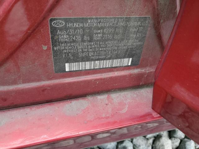 Photo 11 VIN: 5NPEC4AC7BH143949 - HYUNDAI SONATA SE 