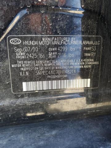 Photo 11 VIN: 5NPEC4AC7BH148214 - HYUNDAI SONATA SE 