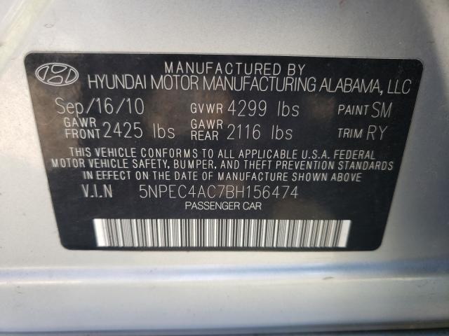 Photo 9 VIN: 5NPEC4AC7BH156474 - HYUNDAI SONATA SE 