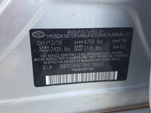 Photo 9 VIN: 5NPEC4AC7BH178829 - HYUNDAI SONATA SE 