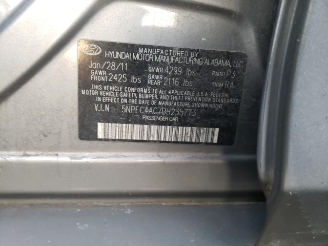 Photo 3 VIN: 5NPEC4AC7BH235773 - HYUNDAI SONATA SE 