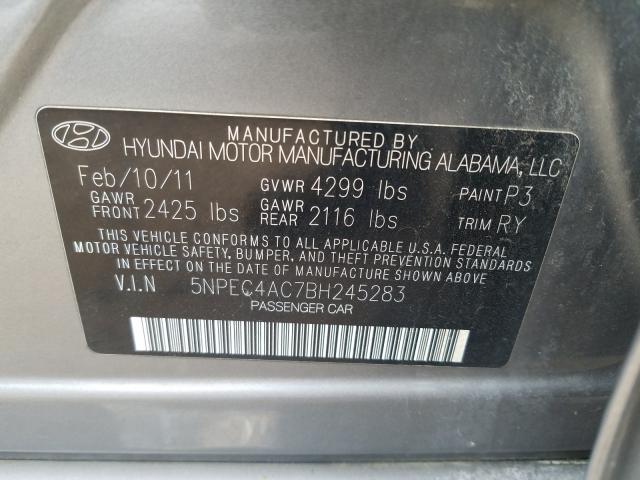 Photo 9 VIN: 5NPEC4AC7BH245283 - HYUNDAI SONATA SE 