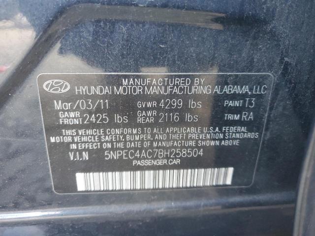 Photo 11 VIN: 5NPEC4AC7BH258504 - HYUNDAI SONATA SE 