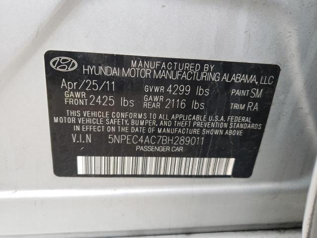 Photo 11 VIN: 5NPEC4AC7BH289011 - HYUNDAI SONATA 