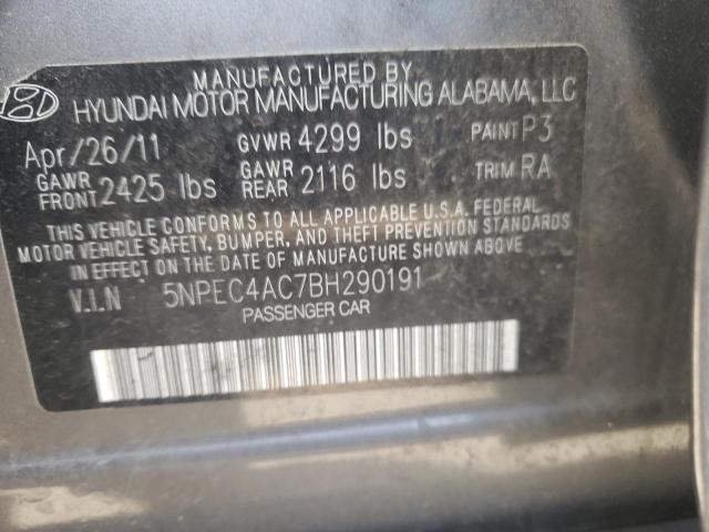 Photo 11 VIN: 5NPEC4AC7BH290191 - HYUNDAI SONATA 