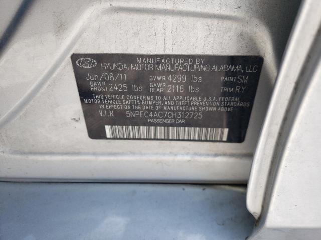 Photo 11 VIN: 5NPEC4AC7CH312725 - HYUNDAI SONATA SE 