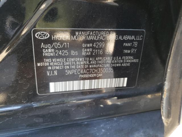 Photo 9 VIN: 5NPEC4AC7CH350035 - HYUNDAI SONATA SE 