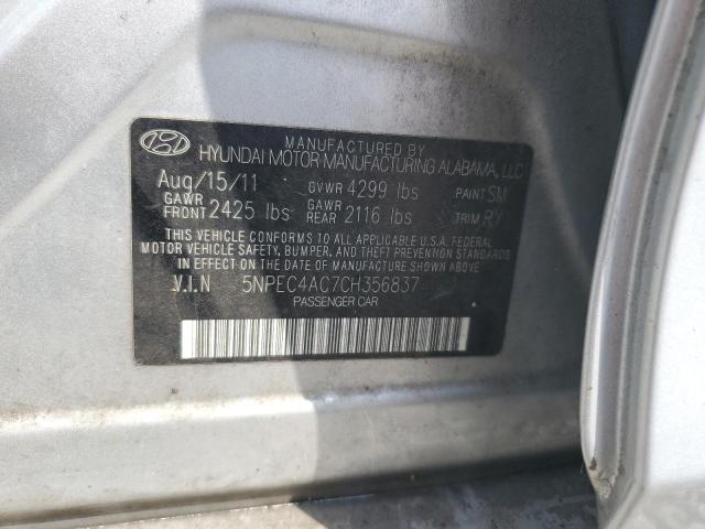 Photo 11 VIN: 5NPEC4AC7CH356837 - HYUNDAI SONATA SE 