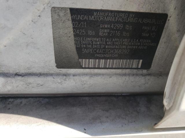 Photo 9 VIN: 5NPEC4AC7CH368292 - HYUNDAI SONATA SE 