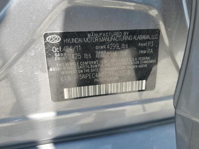 Photo 11 VIN: 5NPEC4AC7CH403378 - HYUNDAI SONATA SE 