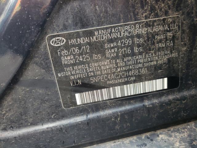 Photo 9 VIN: 5NPEC4AC7CH468361 - HYUNDAI SONATA SE 