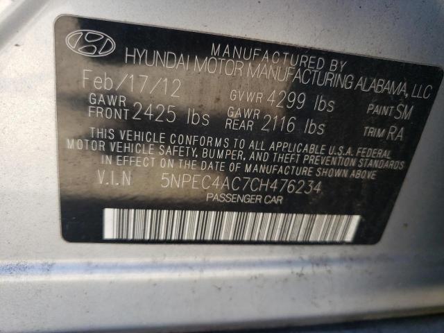 Photo 11 VIN: 5NPEC4AC7CH476234 - HYUNDAI SONATA SE 