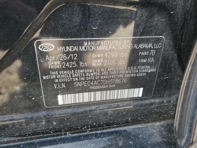 Photo 11 VIN: 5NPEC4AC7DH518676 - HYUNDAI SONATA 