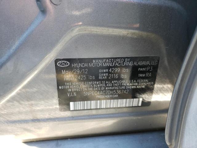 Photo 11 VIN: 5NPEC4AC7DH536742 - HYUNDAI SONATA SE 