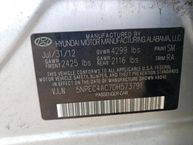 Photo 11 VIN: 5NPEC4AC7DH573791 - HYUNDAI SONATA 