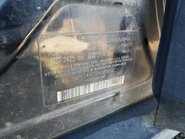 Photo 9 VIN: 5NPEC4AC7DH581650 - HYUNDAI SONATA SE 