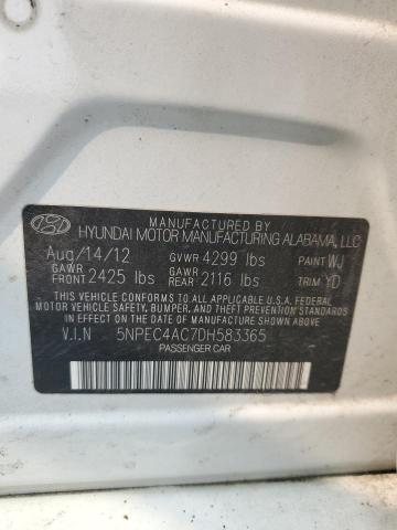 Photo 11 VIN: 5NPEC4AC7DH583365 - HYUNDAI SONATA SE 