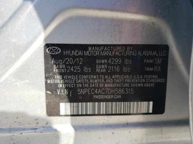 Photo 9 VIN: 5NPEC4AC7DH586315 - HYUNDAI SONATA SE 