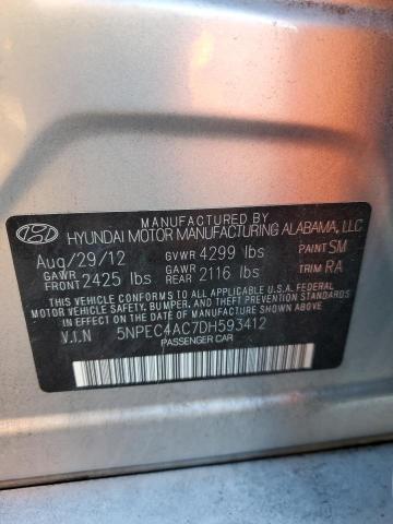 Photo 11 VIN: 5NPEC4AC7DH593412 - HYUNDAI SONATA SE 