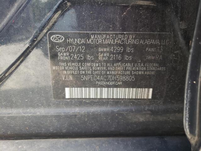 Photo 11 VIN: 5NPEC4AC7DH598805 - HYUNDAI SONATA 